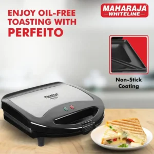 Maharaja Whiteline Aprica Plus Sandwich Maker – SM-206 (Black) sandwitch maker electric