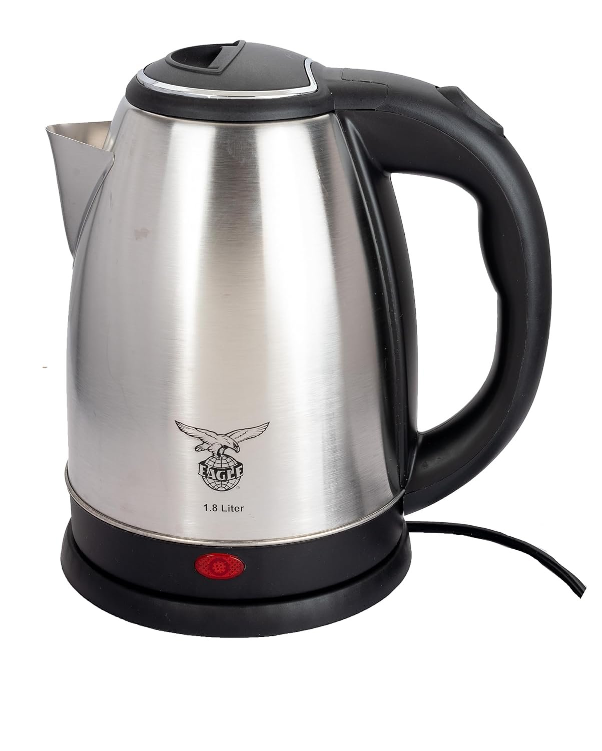 EAGLE Stainless Steel 1500W Auto cut-off facility, LED Indicator & BPA Free 1.8L Beverage Maker (1.8 L, Steel)Electric Kettel