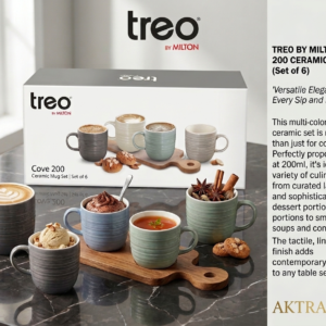 Treo ceramic mug clove set of 6 200ml best in range,cup set of 6  200ml
