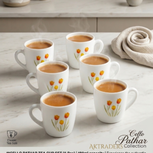 Cello cup set,mug,set of 6 pcs 180ml 18cl,pathar cup