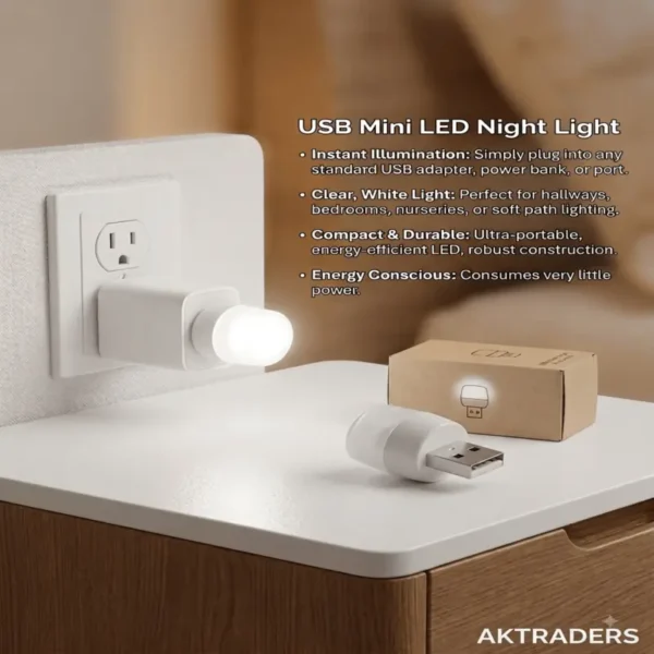 USB Mini LED Night Light pack of 5