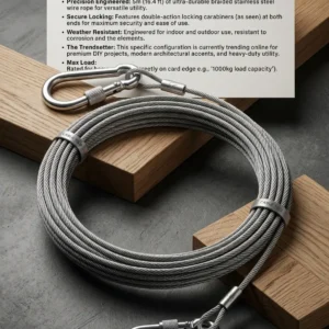 Steel wire for clothes hanging 10meter length