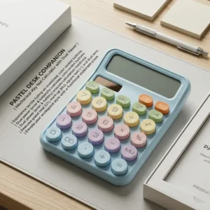 Multicolour calculator easy to use best in segment extra wide buttons to use