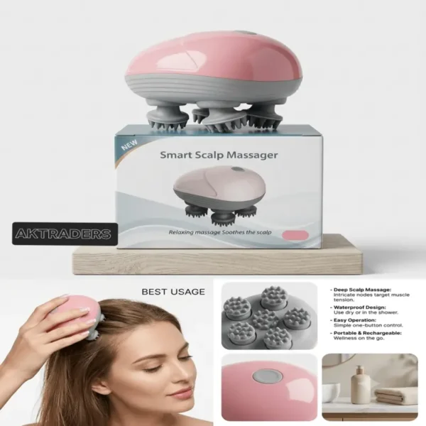 Smart scalp.massager ,rechargeable easy to use ,easy to carry ,massage,gift
