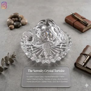Invite positivity, balance, and timeless elegance into your space with The Serenity Crystal Tortoise! 🐢✨,showpiece,best for gifting,gifts