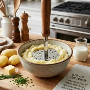 Wooden square masher for home use best wooden premium handle to use easy to use