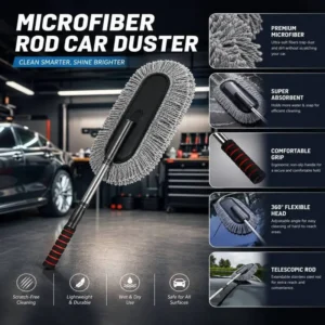 MICROFIBER ROD CAR DUSTER ,easy to use and assemble easy to clean