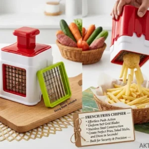 AKTRADERS Stainless Steel French Fries Chipser & Multi-Vegetable Dicer for french fries best