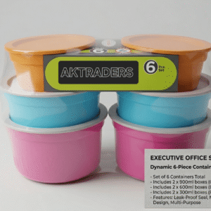 Box set Dynamic 6-Piece Leak-Proof Container Set