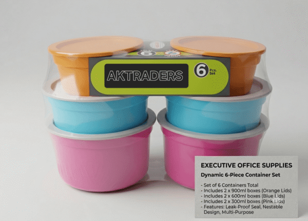 Box set Dynamic 6-Piece Leak-Proof Container Set