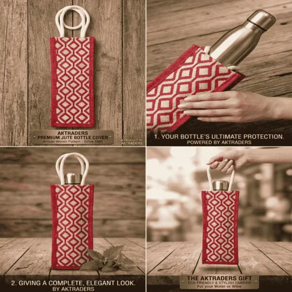 AKTRADERS Premium Jute Bottle Cover!