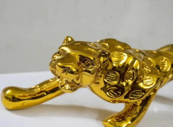 Golden Panther Dashboard Showpiece best for gifting toys for children decoration
