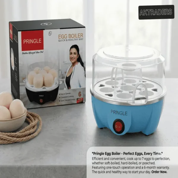 Pringle egg boiler 7 egg in one time 6month warranty