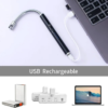 -NsNPrsaus7DuhpYXuzS Rechargeable USB Electric Arc Lighter – 360° Flexible Neck, Flameless, Windproof Lighter with LED Battery Indicator
